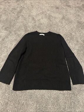Everlane Wool Black Crewneck Sweater